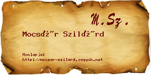 Mocsár Szilárd névjegykártya